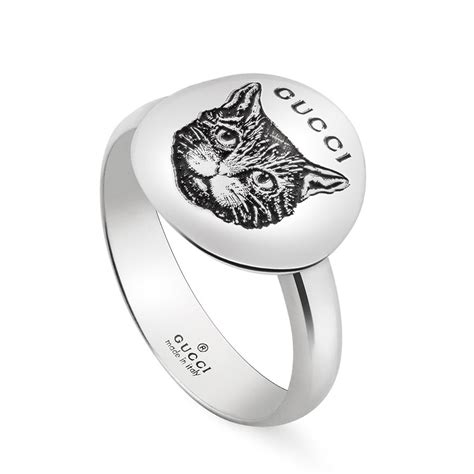 gucci black feline ring|blind for love gucci earrings.